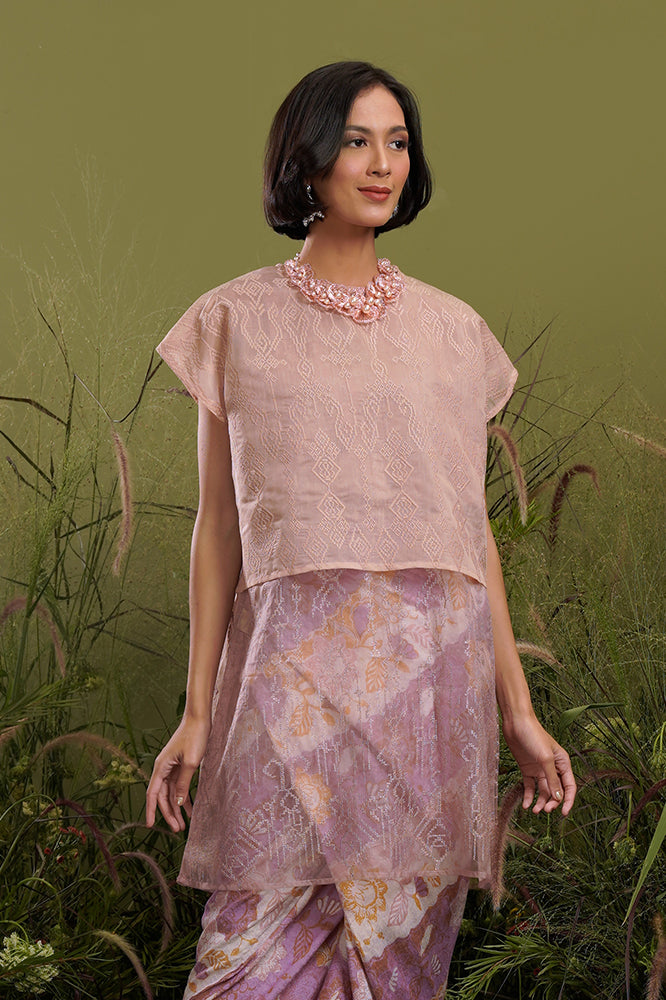 Taslima Organza Brown T2143