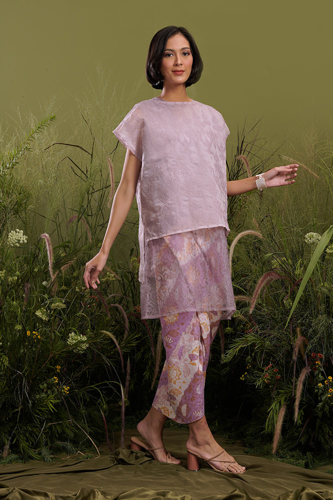 Taslima Organza Lilac T2151