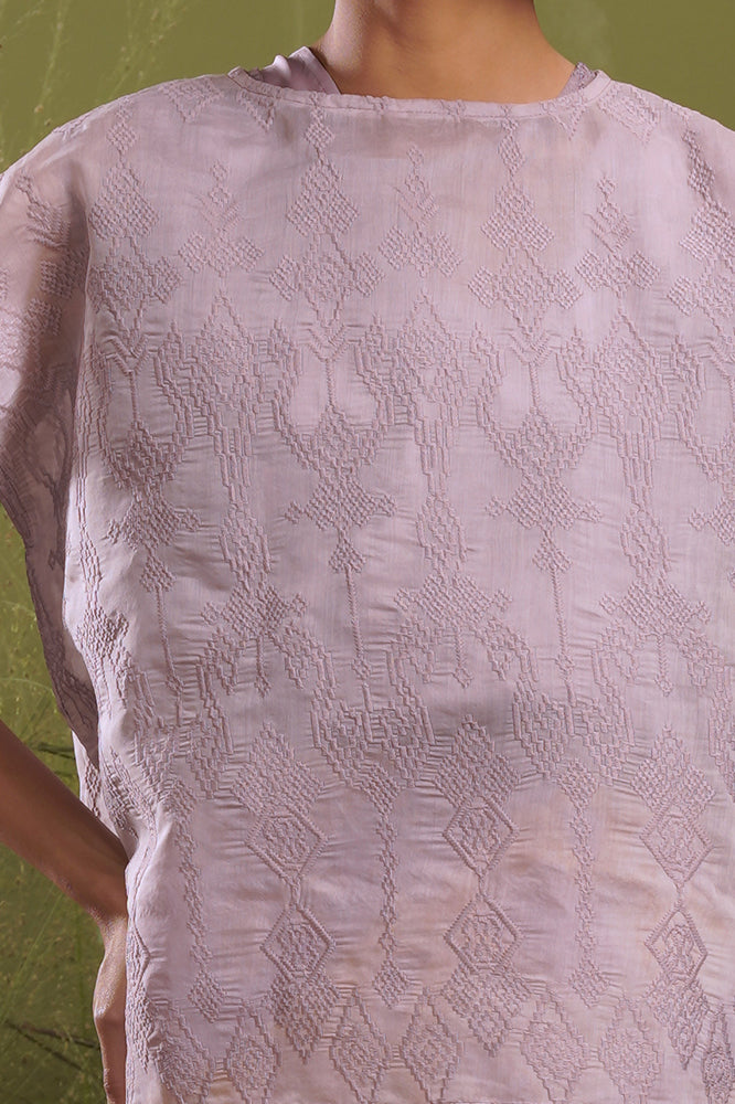 Taslima Organza Lilac T2151