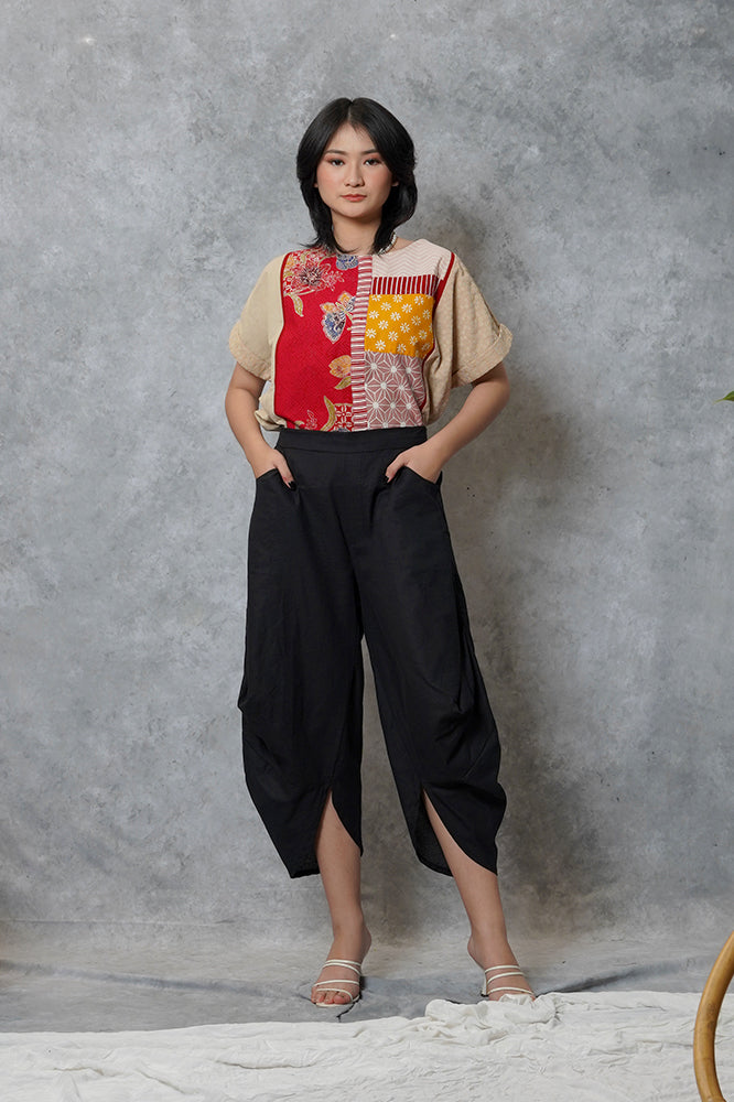 Coral Pants Black P0117