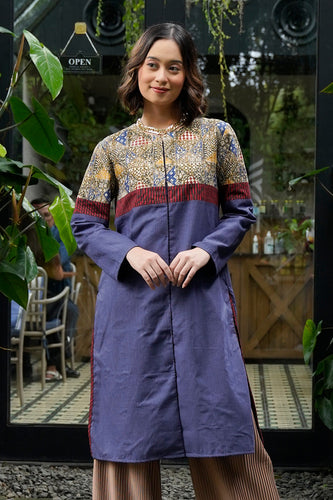 Tunik Tambal Indigo T2053