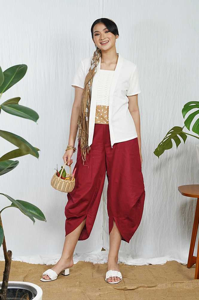 Coral Pants Red P0095