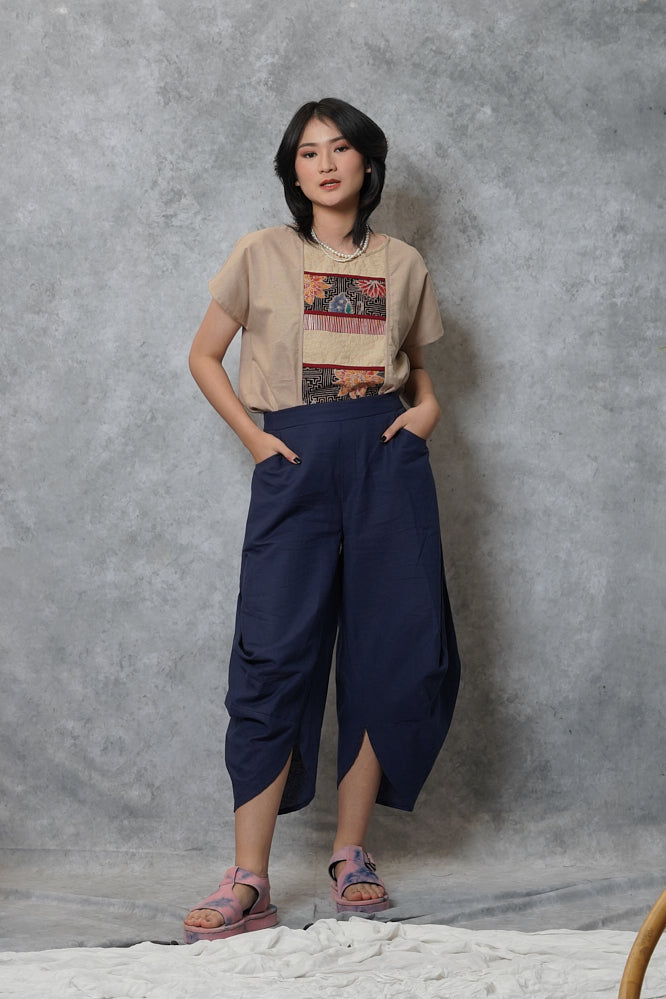 Coral Pants Blue P0118