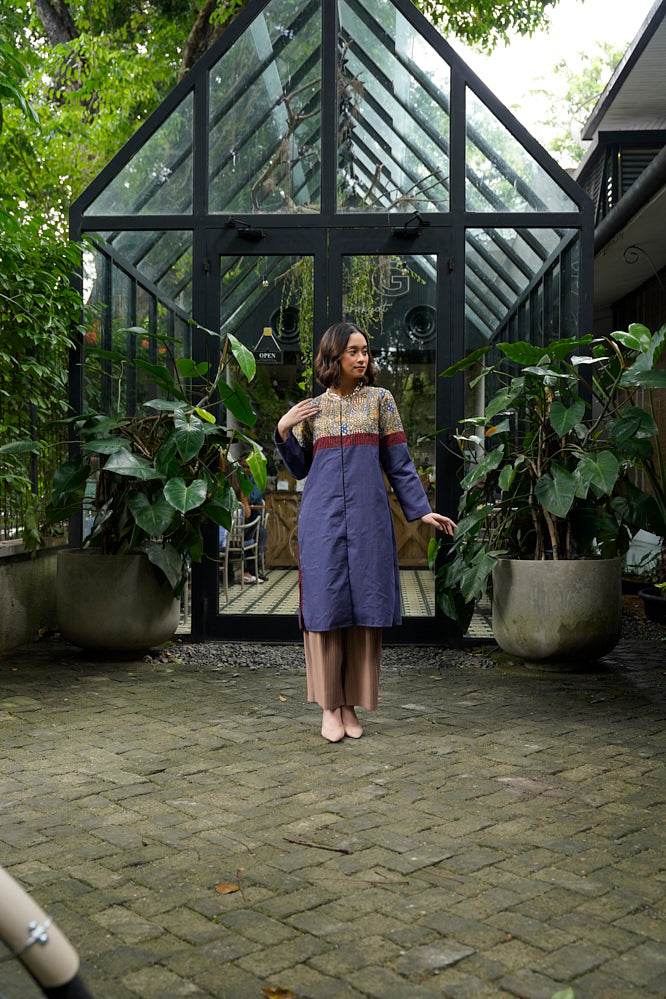 Tunik Tambal Indigo T2053