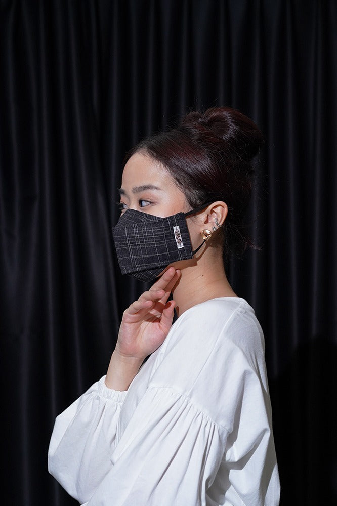 Masker Lurik Hitam