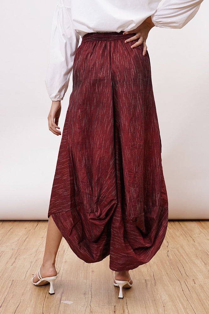 Adara Skirt Maroon P0057